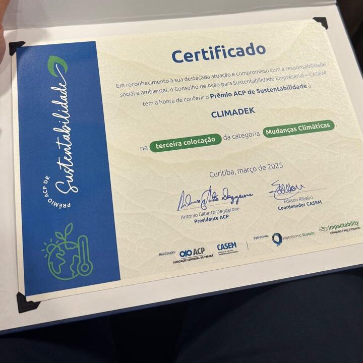 ClimaDek e premiada no Premio ACP de Sustentabilidade por suas acoes no combate as mudancas climaticas3 edited