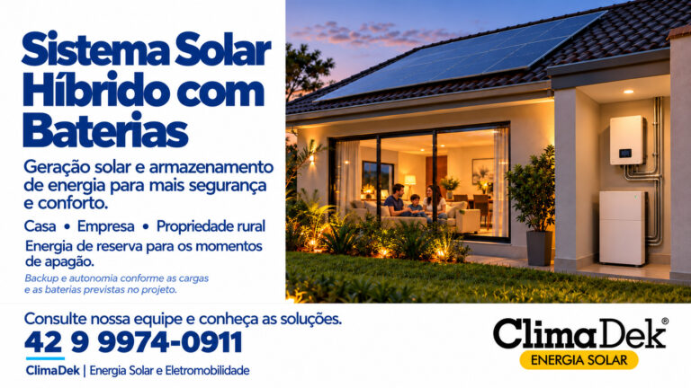 Sistema Solar Híbrido com Baterias