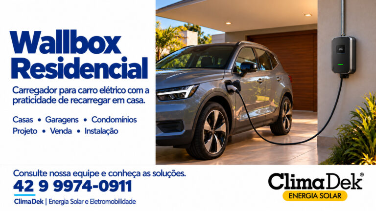 Wallbox residencial para carregar seu carro
